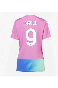 AC Milan Olivier Giroud #9 Jalkapallovaatteet Naisten Kolmaspaita 2023-24 Lyhythihainen
